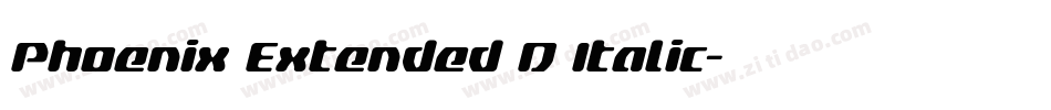 Phoenix Extended D Italic字体转换